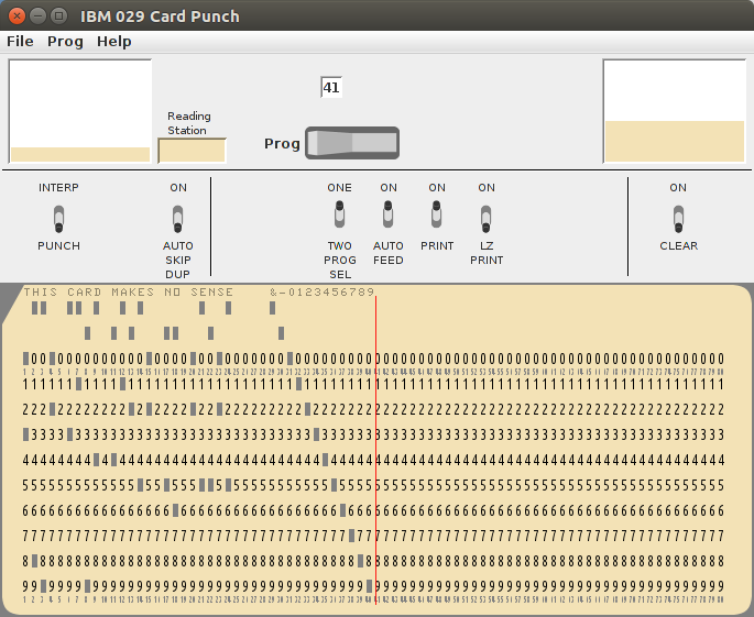 Punch Cards for Data Processing